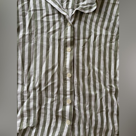 Alexander Jordan Green & White Striped Blouse - Picture 6 of 14